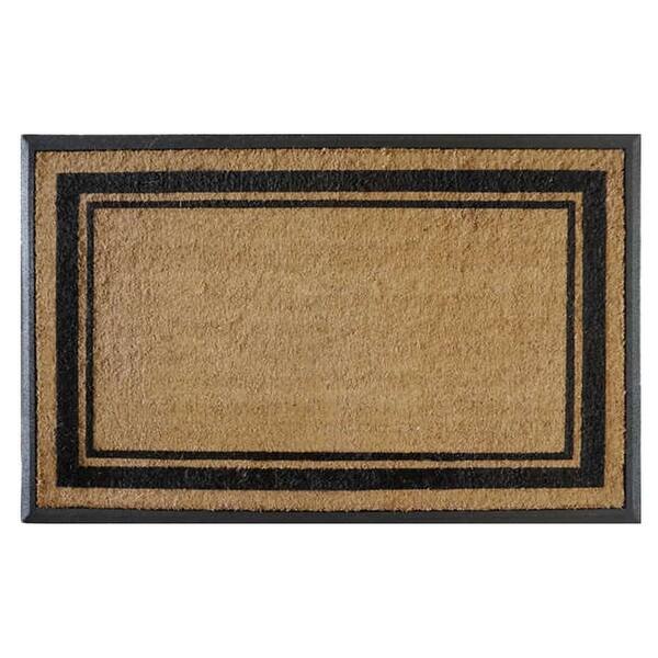 A1HC Natural Coir & Rubber Door Mat, 30x48, Thick Durable Doormats for Outdoor Entrance Bed